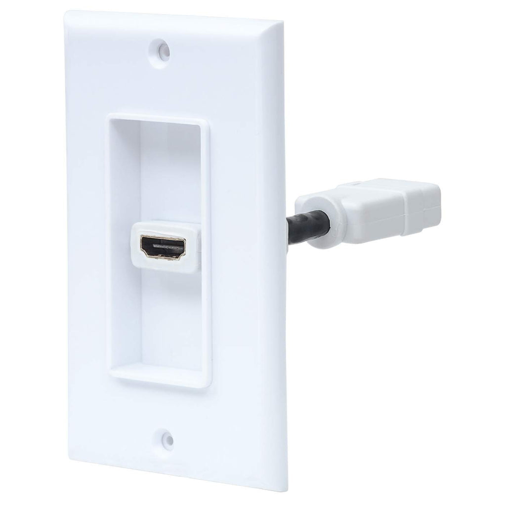 Manhattan Placa de pared HDMI de un puerto tomas de corriente HDMI 1 340 MHz Blanco