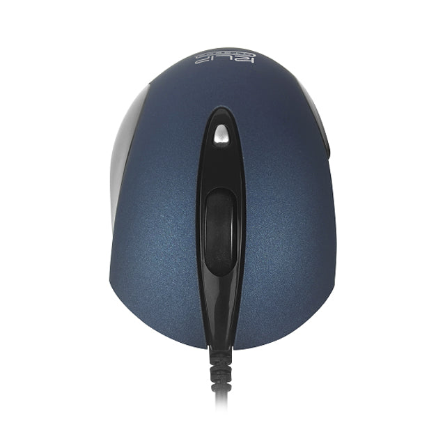 Klip Xtreme ClickQuiet ratón Oficina Ambidiestro USB tipo A Óptico 1600 DPI, Negro, Azul