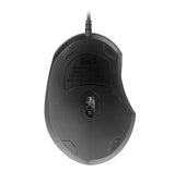 Klip Xtreme ClickQuiet ratón Oficina Ambidiestro USB tipo A Óptico 1600 DPI, Negro, Azul