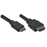 Manhattan Cable HDMI de Alta Velocidad Cable 1,8 m HDMI tipo A (Estándar) HDMI Type C (Mini) Macho