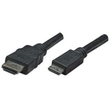 Manhattan Cable HDMI de Alta Velocidad Cable 1,8 m HDMI tipo A (Estándar) HDMI Type C (Mini) Macho