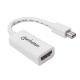 Manhattan Adaptador Pasivo de Mini DisplayPort a HDMI Cable Derecho Derecho Níquel 0,17 m