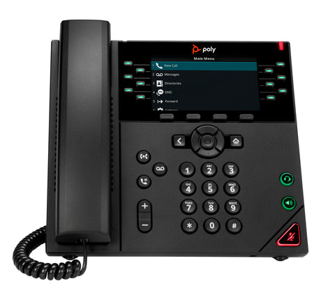 HP Poly Teléfono IP Poly VVX 450 de 12 líneas y habilitado para alimentación a través de Ethernet (PoE) Teléfonos IP Tel