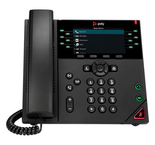 HP Poly Teléfono IP Poly VVX 450 de 12 líneas y habilitado para alimentación a través de Ethernet (PoE) Teléfonos IP Tel