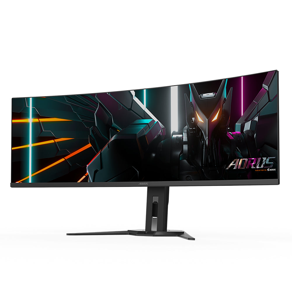 GIGABYTE Monitor de juegos curvo CO49DQ OLED - 5120x1440 (DQHD), 1800R, 144Hz, 0.03ms, KVM, FreeSync Premium Pro, HDMI 2