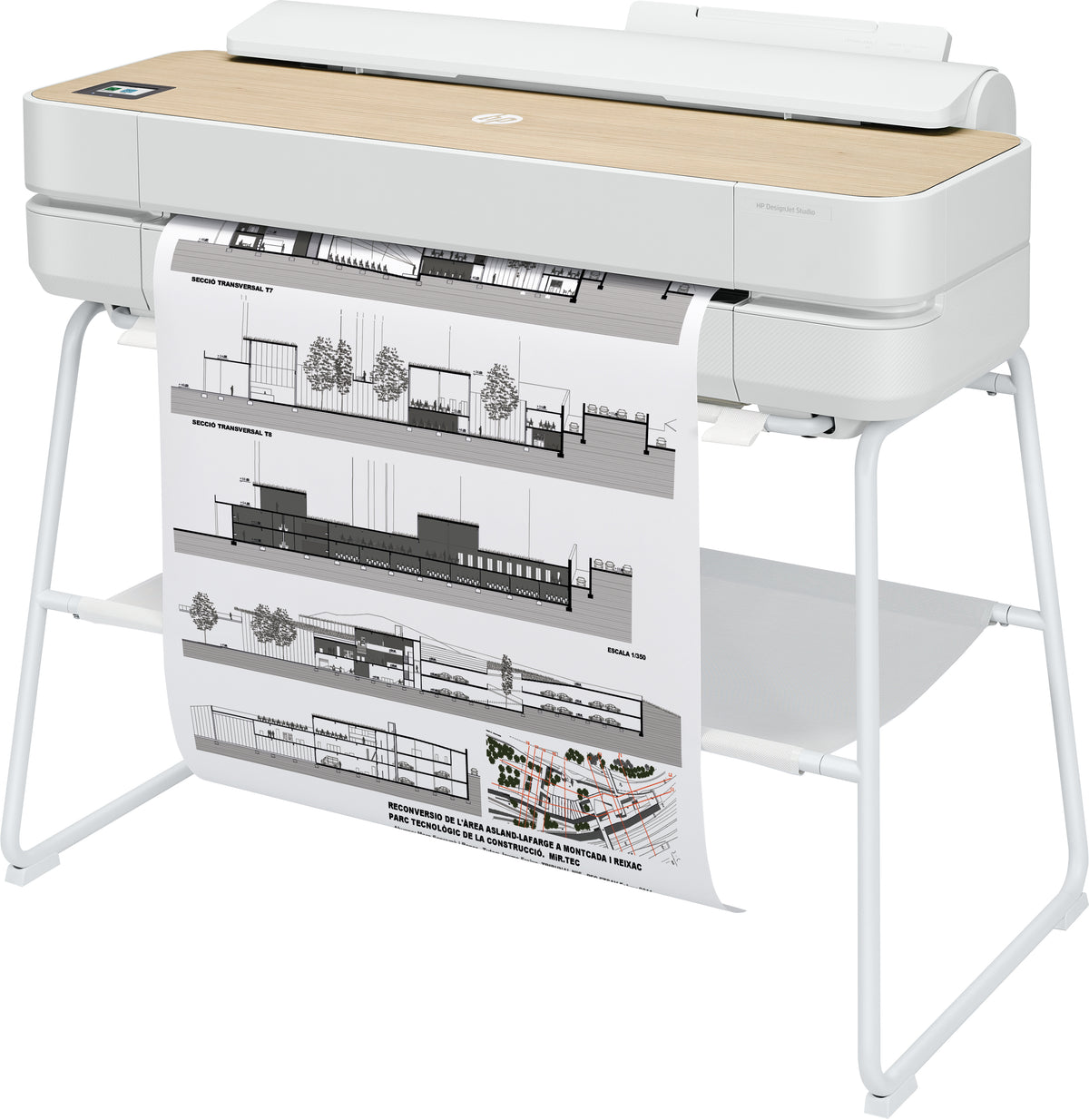 5HB12A - HP Impresora HP DesignJet Studio de 24 pulgadas Impresora Inyección de tinta térmica WiFi Blanco