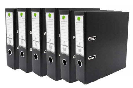 Techmakro KITCARP6NG carpeta Cartón, Cloruro de polivinilo (PVC) Negro Carta, Folder de archivo convencional, 650 hojas,