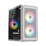 Acteck Doom Pro Mesh GI730M Mini Tower Blanco 600 W, Micro ATX, Mini-ITX, Metal