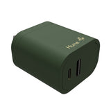 Hune Cargador USB A - Tipo C- Hurón, Interior, Corriente alterna, Verde