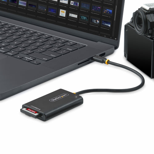 StarTech.com Lector USB-C de Tarjetas CFexpress Tipo B - USB Tipo C USB 3.2 10Gb - Adaptador Lector de Tarjetas de Memor