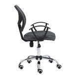 SILLA SECRETARIAL NEXTEP NE-650SG ALTURA AJUSTABLE, TELA GRIS, BASE GIRATORIA