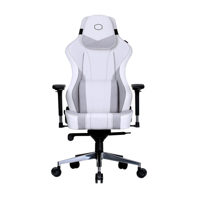 Cooler Master Gaming Caliber X2C Silla universal para juegos asiento acolchado Gris, Blanco, 150 kg, respaldo acolchado,