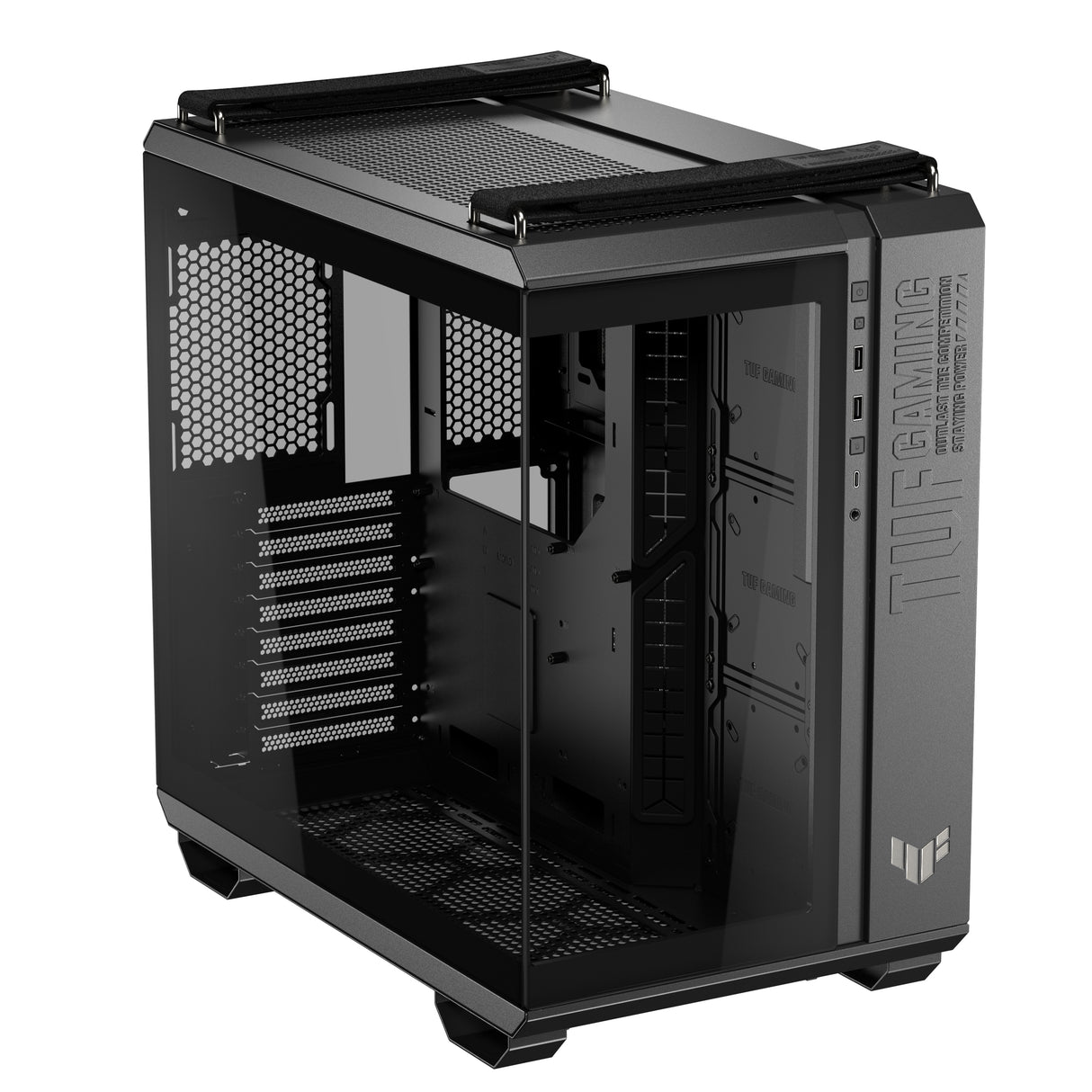 ASUS TUF Gaming GT502 Horizon carcasas ordenador Midi Tower PC Negro ATX, micro ATX, Mini-ITX