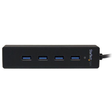 StarTech.com Adaptador Concentrador Hub Ladrón USB 3.0 (5Gbps) Super Speed Portátil de 4 Puertos Salidas - Negro hubs de interfaz USB 3.2 Gen 1 (3.1 Gen 1) Type-A USB 3.2 Gen 1 (3.1 Gen 1) Type-A 4 4