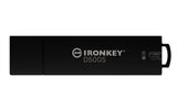 Kingston Technology IronKey D500S unidad flash USB 8 GB USB tipo A 3.2 Gen 1 (3.1 Gen 1) Negro, 260 MB/s, Tapa
