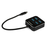 StarTech.com Hub Concentrador USB C de 4 Puertos - Ladrón USB Tipo C a 4 Puertos USB A - Hub USB Tipo C USB 3.2 Gen 2 de