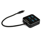 StarTech.com Hub Concentrador USB C de 4 Puertos - Ladrón USB Tipo C a 4 Puertos USB A - Hub USB Tipo C USB 3.2 Gen 2 de