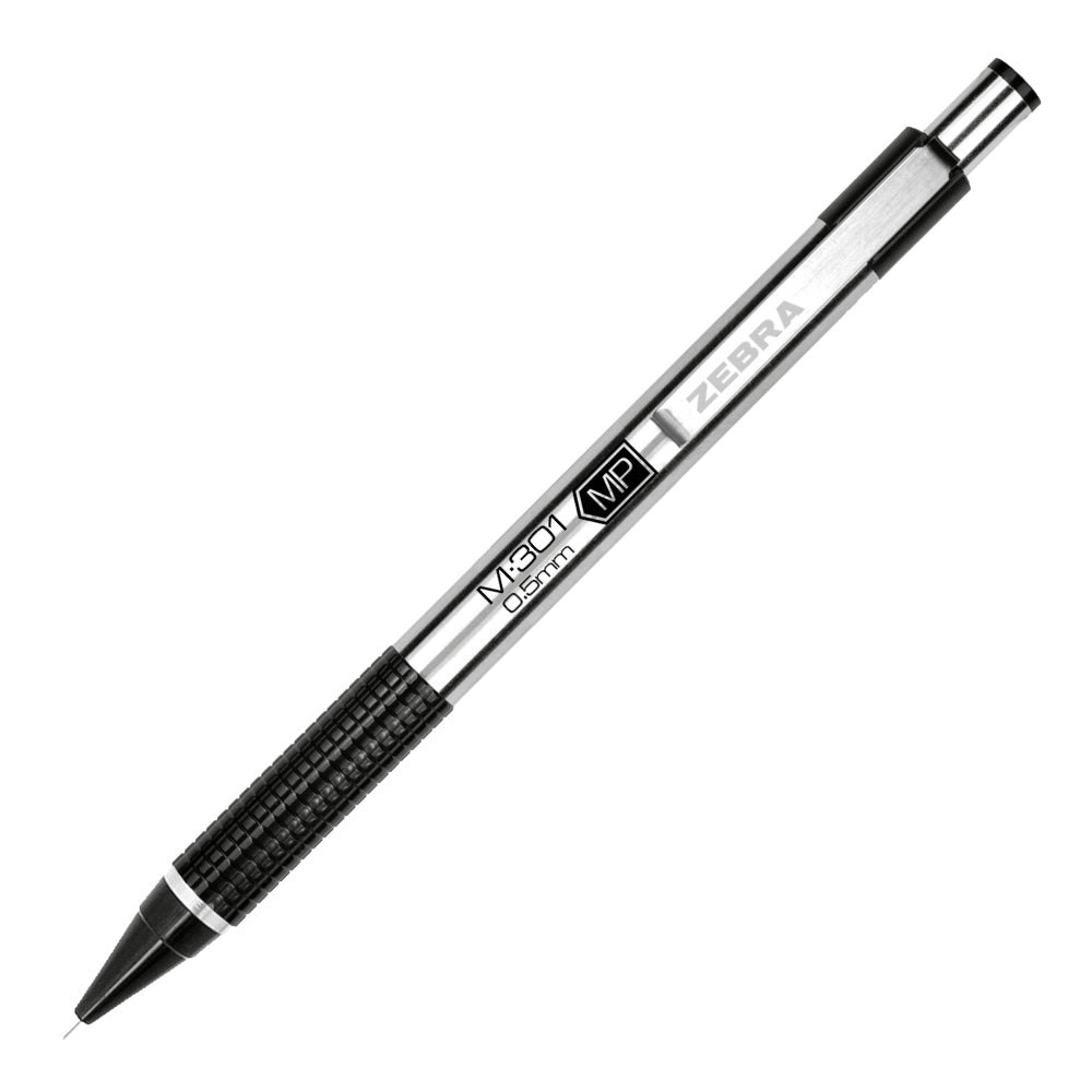 Zebra 601NGRFNC006 lápices mecánicos Negro, Plata Acero inoxidable Negro Alrededor