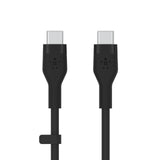 CABLE DE SILICON TIPO C, 2M, 2PK, NEGRO