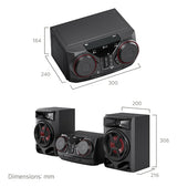 MINICOMPONENTE LG MOD. CK43N 300W BT