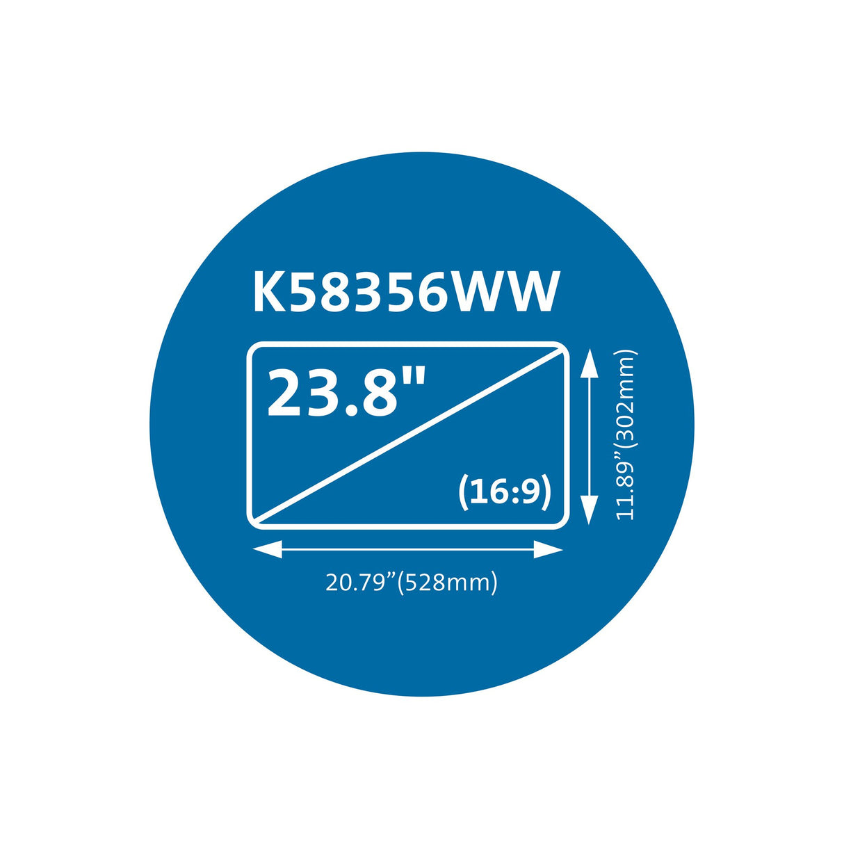 Kensington Filtro magnético de privacidad MagPro para monitores de 23,8" (16:9) Monitor