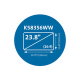 Kensington Filtro magnético de privacidad MagPro para monitores de 23,8" (16:9) Monitor