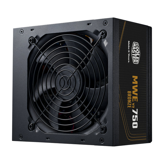 Cooler Master MWE Bronze 750 V3 unidad de fuente de alimentación 750 W 24-pines ATX ATX Negro, 100 - 240 V, Activo, 120 