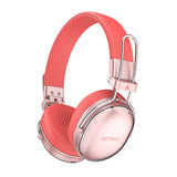 Acteck AC-940894 audífono y auriculare Auriculares Inalámbrico Diadema Llamadas/Música USB Tipo C Bluetooth Rojo