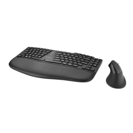 Kensington Pro Fit Ergo KM675 EQ Teclado Oficina Inalámbrico RF Wireless + Bluetooth Interruptor de membrana