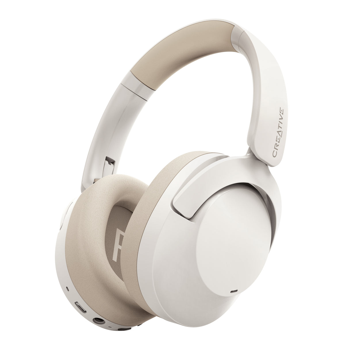 Creative Labs Zen Hybrid 2 Auriculares Inalámbrico y alámbrico Diadema Llamadas/Música USB Tipo C Bluetooth Crema de col