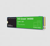 WD SSD Interno Green SN350 250GB M.2 2280 NVMe, Lectura 2400 MB/s, Escritura 1500 MB/s