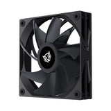 Balam Rush Eolox Glaziar EXG77 Gabinete de la computadora Ventilador 12 cm Negro 1 pieza(s), 0 RPM, 2000 RPM