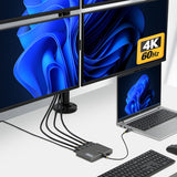 StarTech.com QUAD-USB-HDMI-ADAPT Bases para portátiles y replicadores de puertos Alámbrico USB 3.2 Gen 1 (3.1 Gen 1) Typ