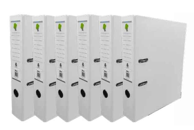 Techmakro KITCARP6BC carpeta Cartón, Cloruro de polivinilo (PVC) Blanco Carta, Folder de archivo convencional, 650 hojas