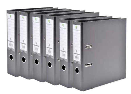 Techmakro KITCARP6PL carpeta Cartón, Cloruro de polivinilo (PVC) Plata Carta, Folder de archivo convencional, 650 hojas,