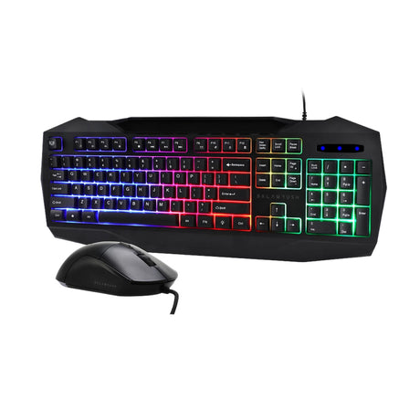 Balam Rush Squad Master KTM333 teclado Ratón incluido Juego USB Español Negro, Alámbrico, Interruptor de membrana, LED R