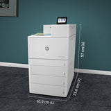 HP Color LaserJet Enterprise LaserJet Enterprise M856dn Color Impresora, Solo Ethernet; A doble cara Impresora Laser WiFi Blanco