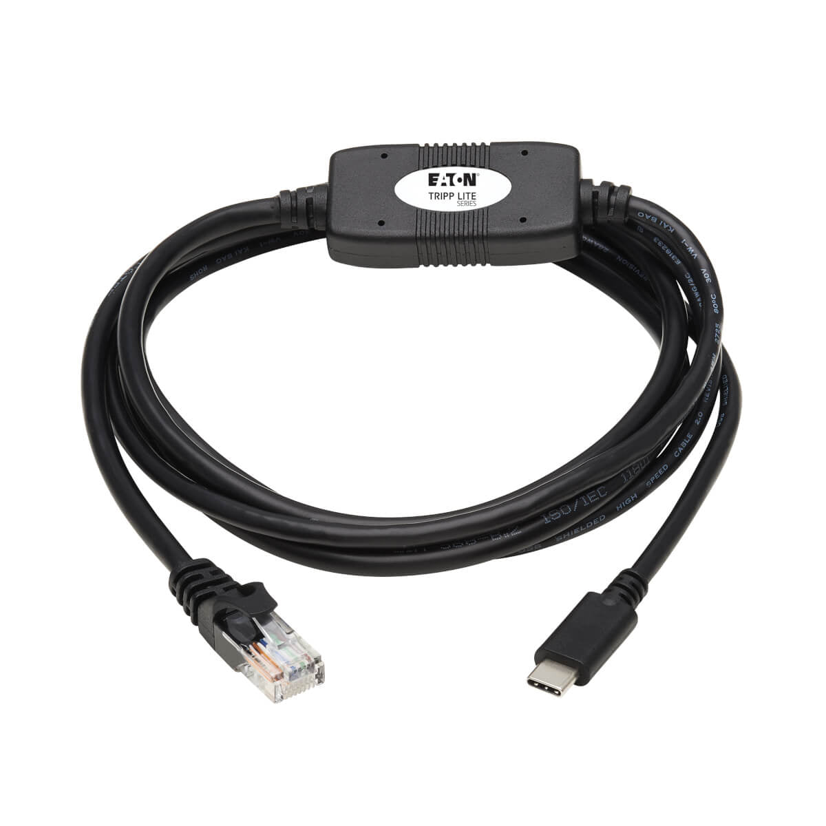 Tripp Lite U209-006-RJ45XC Cable Rollover USB C a Serial RJ45 (M/M) - Compatible con Cisco, 250 Kbps, 1.83 m [6 pies]
