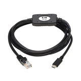 Tripp Lite U209-006-RJ45XC Cable Rollover USB C a Serial RJ45 (M/M) - Compatible con Cisco, 250 Kbps, 1.83 m [6 pies]