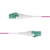 StarTech.com Cable de Fibra Óptica Multimodo OM4 LC a LC UPC de 7m - 50/125µm - 40G/100G - Violeta Érica - LOMMF/VCSE - 