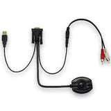 BRobotix 150620 Adaptadores de cable de vídeo 0,3 m HDMI + 3.5mm VGA (D-Sub)
