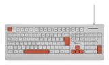 Getttech GGK-ESMWR-02-WH teclado Universal USB Blanco, Tamaño completo (100%), Alámbrico