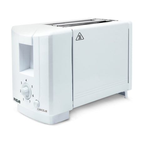 RCA RC-T1 tostador 7 2 rebanada(s) 750 W Blanco, Plástico, Acero inoxidable, 220-240 V