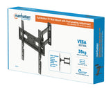Manhattan Soporte de pared para TV/monitores (Articulado), pantallas 32"–55", Compatibilidad VESA: de 100x100 a 400x400 