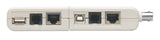 Intellinet Probador de Cables 4 en 1 Cable BNC, IEEE-1394, RJ-11, RJ-45, USB Beige Si 200 g