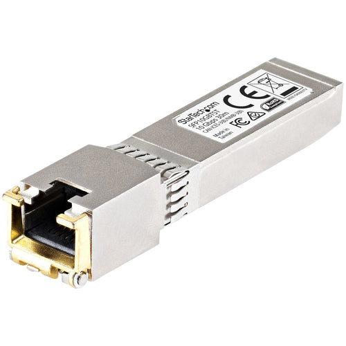 StarTech.com Módulo Transceptor SFP+ Compatible con Cisco SFP-10GB-TC - 10GBASE-T - SFP a RJ45 Cat6 / Cat5e - SFP+ Ether