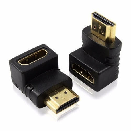 CONECTOR XCASE HDMI A HEMBRA - A MACHO 90 GRADOS