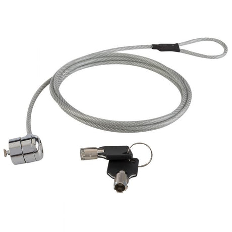 Steren COM-220 cable antirrobo Acero inoxidable 1.8 m, Llave | Cable antirrobo