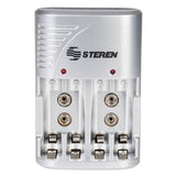 Steren CRG-020 cargador de batería Corriente alterna, 4 pieza(s), Pilas incluidas