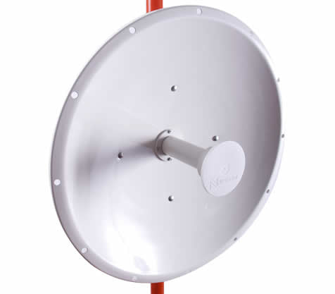 NetPoint NP-1 antena para red Antena parabólica Clase N 30 dBi, 4.9 - 6.2 GHz, Hembra